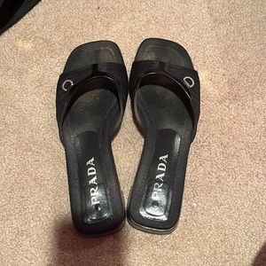 Authentic Prada sandals. Size 8.5. Or size 39
